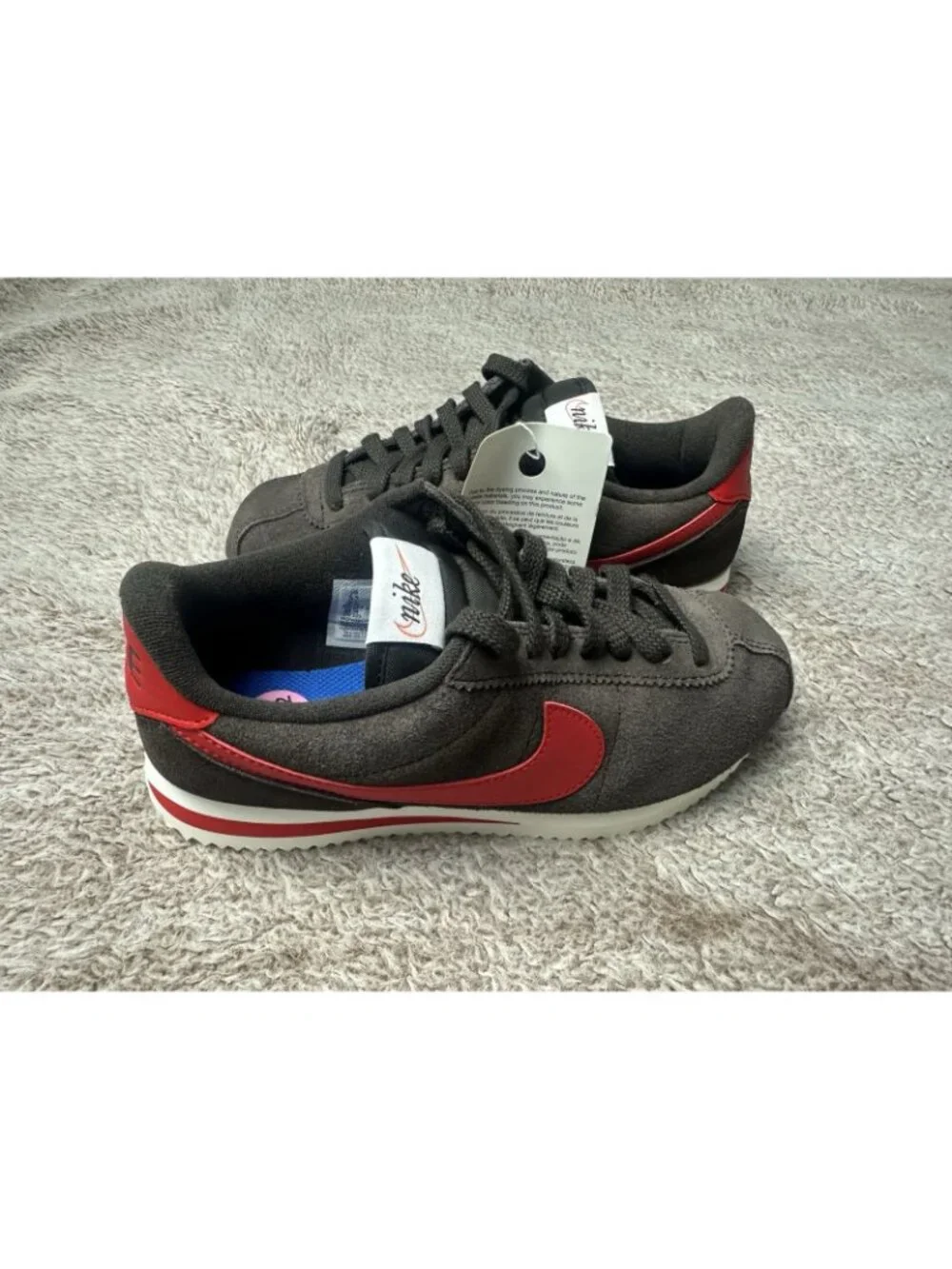 Nike Cortez Velvet Brown/Sail/University Red IB1857-200 Women's Size 5.5 NWOB